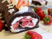 ČOKOLADNA ROLADA S JAGODAMA: Kombinacija okusa s kojom ne možete pogriješiti Čokoladna rolada s jagodama